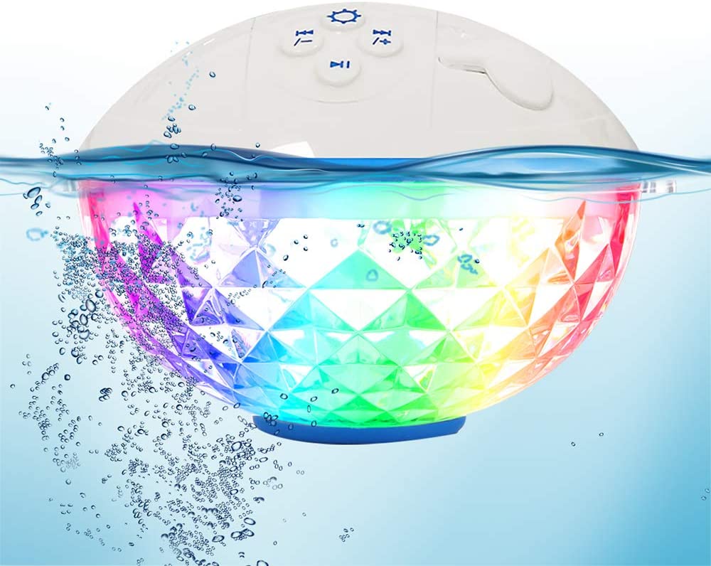 Floating bluetooth sales speaker with lights