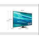 Samsung 65Q80AAUXZN 4K QLED Smart Television 65inch (2021 Model)