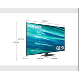 Samsung 65Q80AAUXZN 4K QLED Smart Television 65inch (2021 Model)