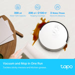 Tapo RV10 Plus - Robot Vacuum & Mop + Smart Auto-Empty Dock