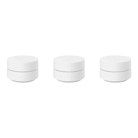 Google Nest WIFI GA02434-US - Whole Home Wi-Fi System 3-Pack - White