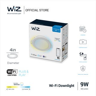 WiZ Wi-Fi Downlight TW/9W RD4" D105/827-65 12/1CT