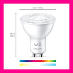 Wiz WiFi & Bluetooth Smart LED Bulb Wi-Fi BLE 50W GU10 922-65 RGB 1PF/6 Bulb